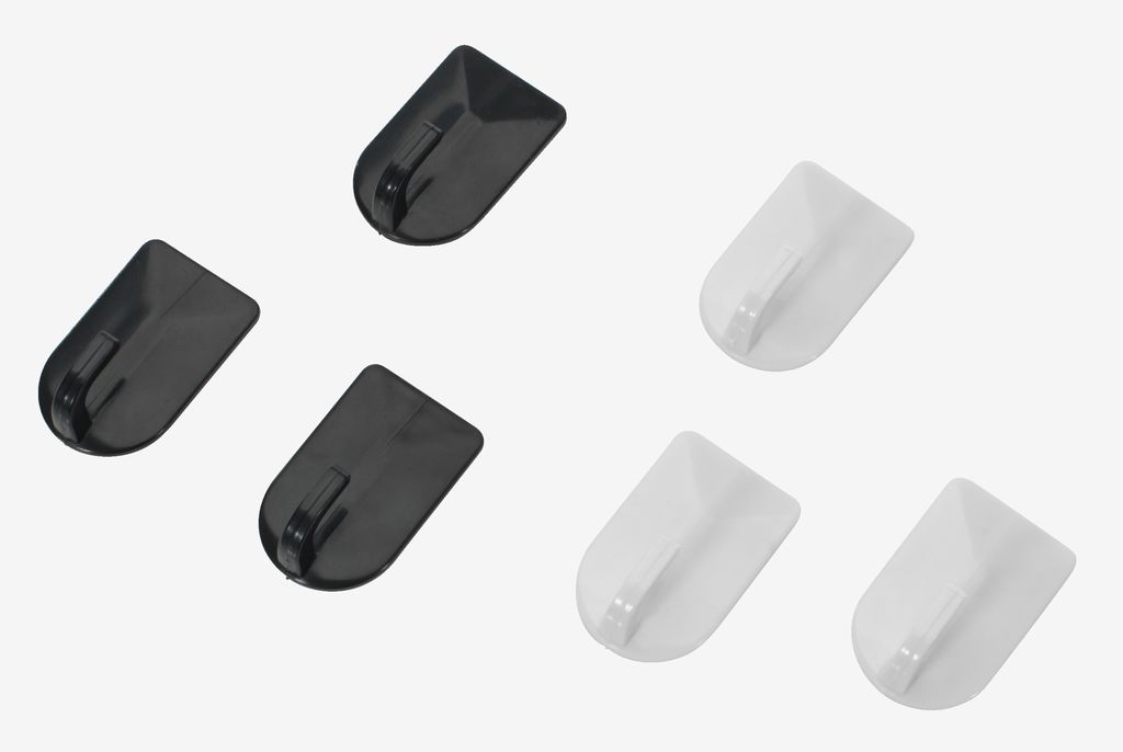 Hooks RIALA plastic pack of 3 assorted - JYSK