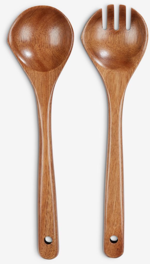 Salad servers KRESTIAN L30cm wood - JYSK