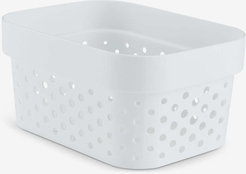 Basket INFINITY 1.4L plastic white - JYSK