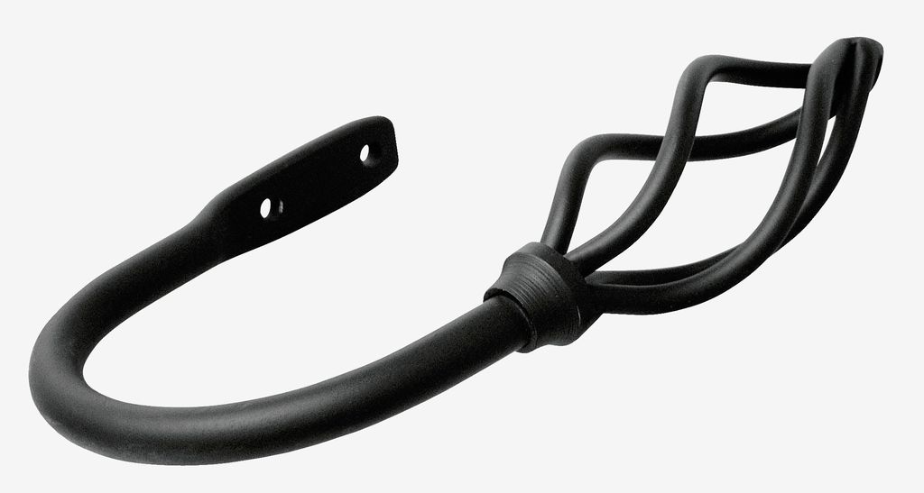 Holdback COUNTY CROWN 19mm pack of 2 black - JYSK