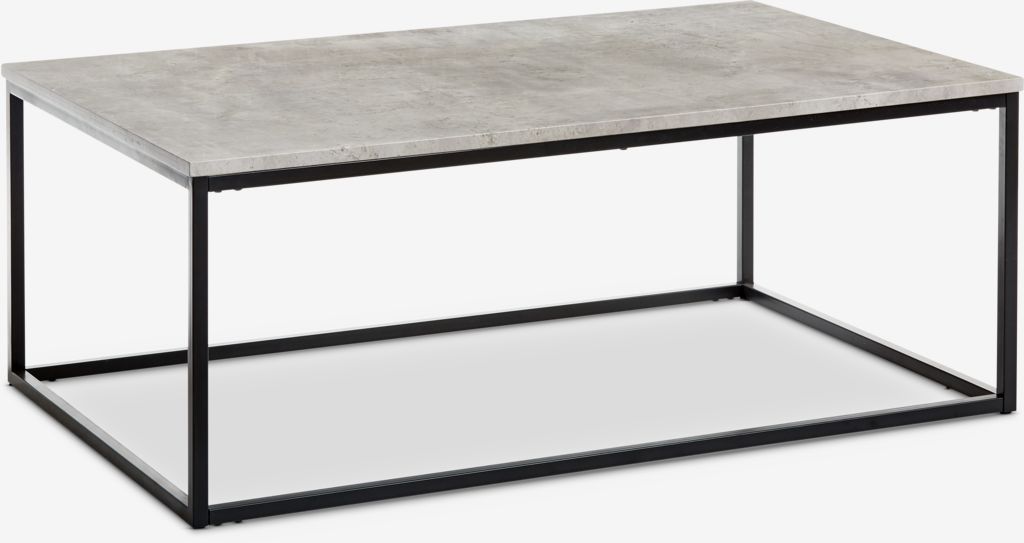 Coffee table DOKKEDAL 75x115 concrete color - JYSK