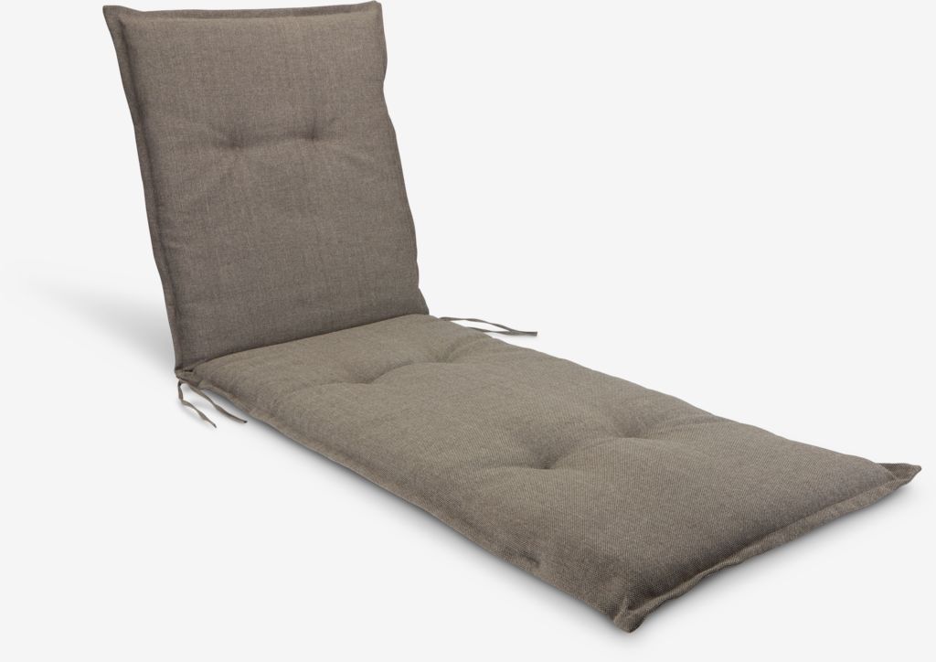 Garden cushion sun lounger HOPBALLE dark sand - JYSK