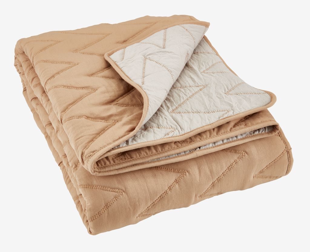 Quilted blanket GULSTARR 130x180 latte - JYSK