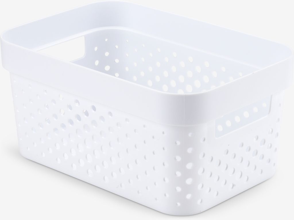 Basket INFINITY 4.5L plastic white - JYSK