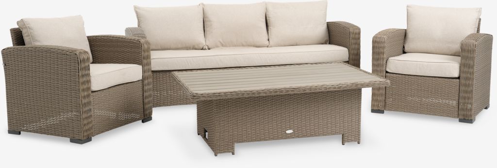 Lounge set VEMB 5-seater natural - JYSK