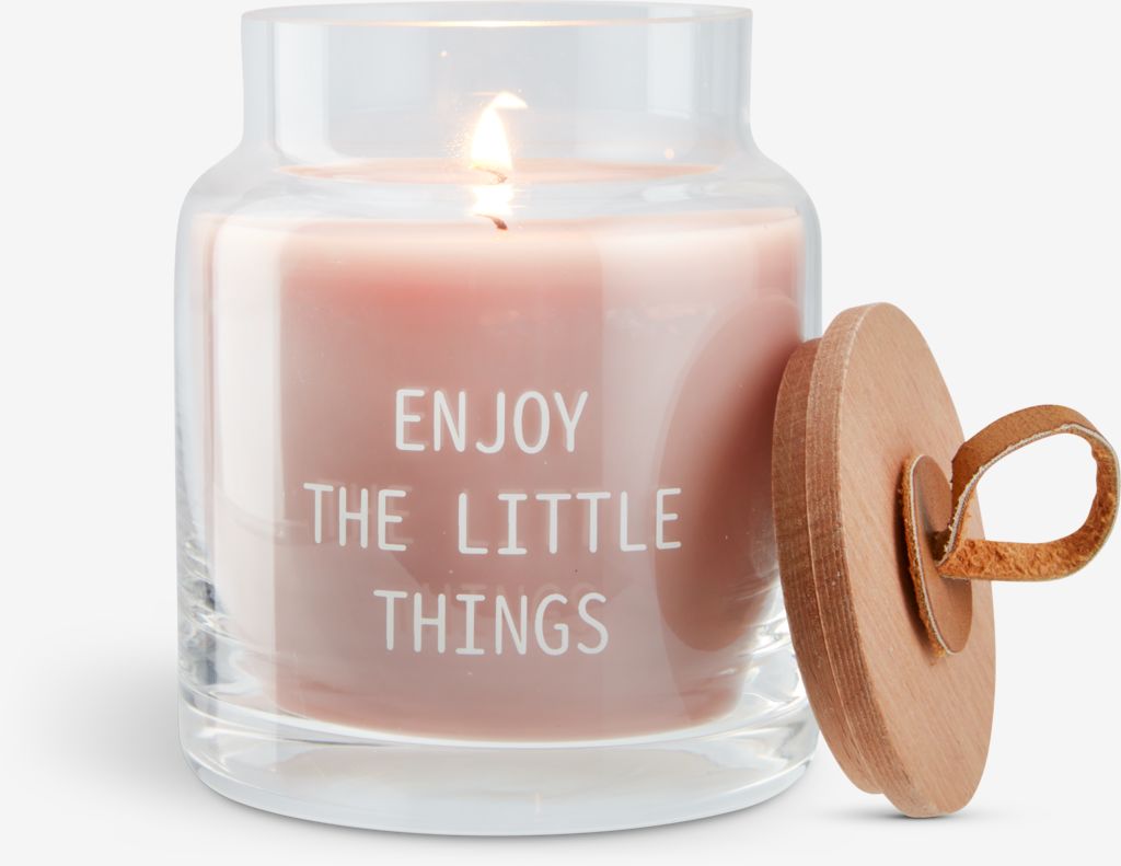 Candle KENNETH D9xH11cm rose w/lid - JYSK