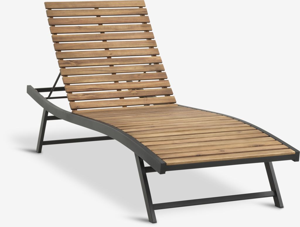 Sun lounger BAGMARKEN W70xL200 hardwood - JYSK
