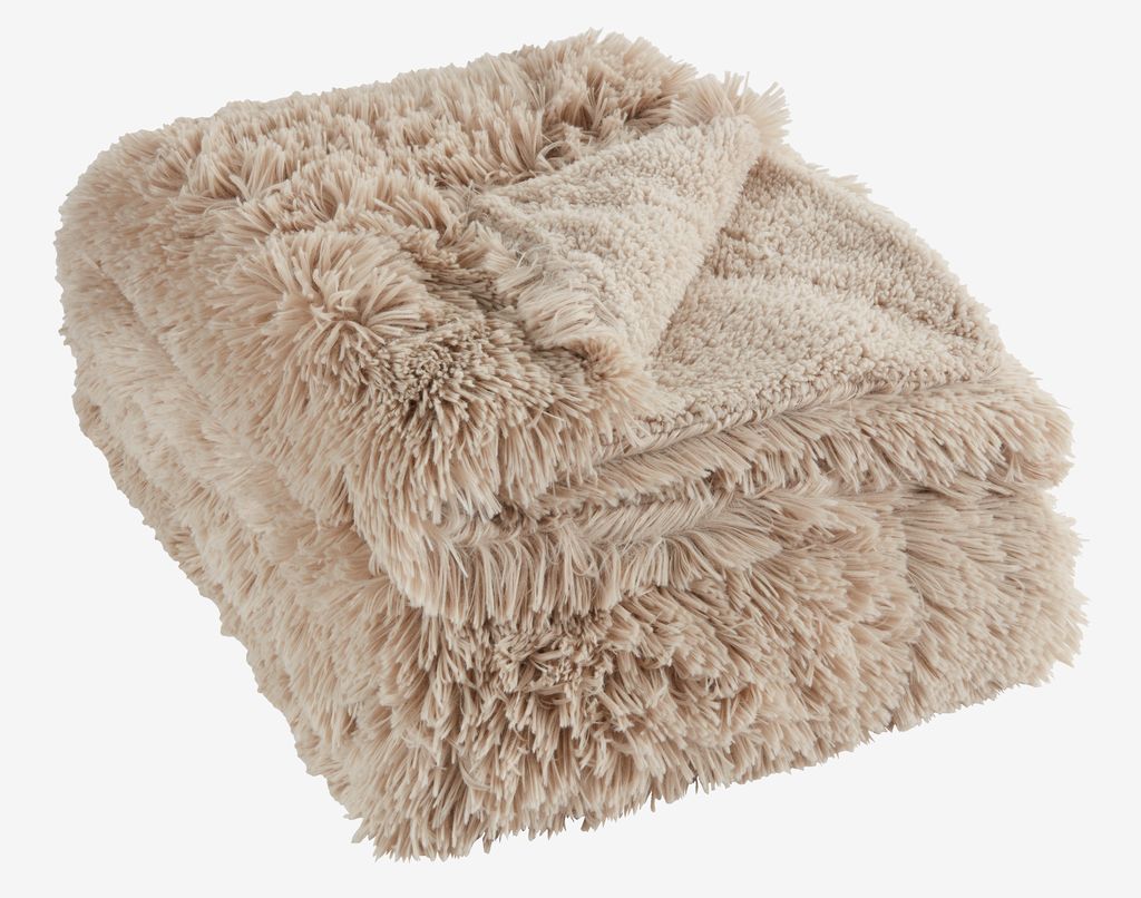 Throw MYRFIOL 135x195 taupe - JYSK