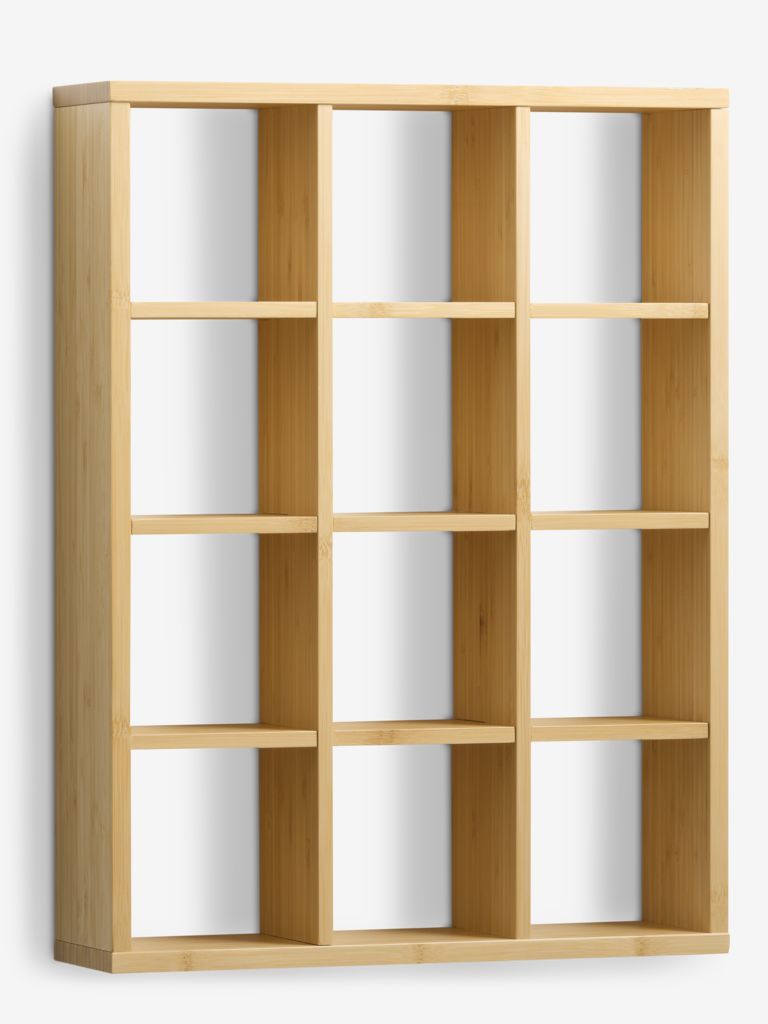 Wall shelf TOLNE 12 shelves bamboo - JYSK