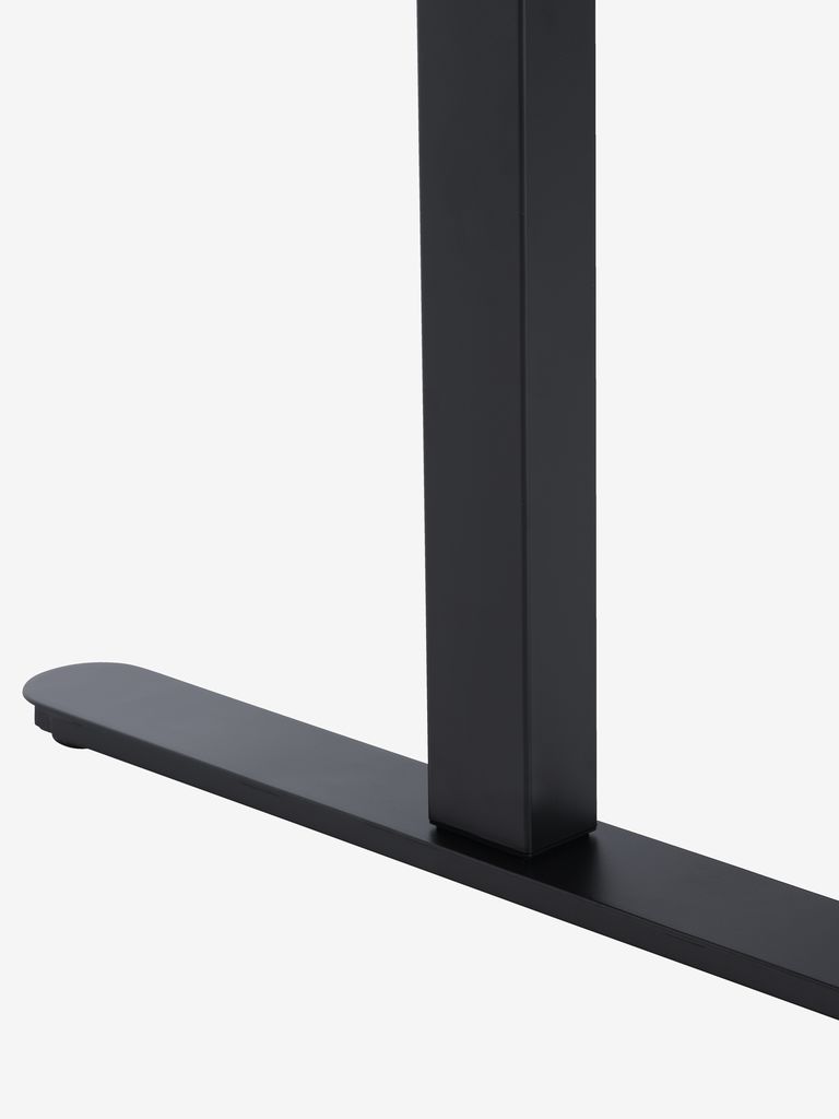 Height adjustable desk SVANEKE 80x160 oak colour/black - JYSK