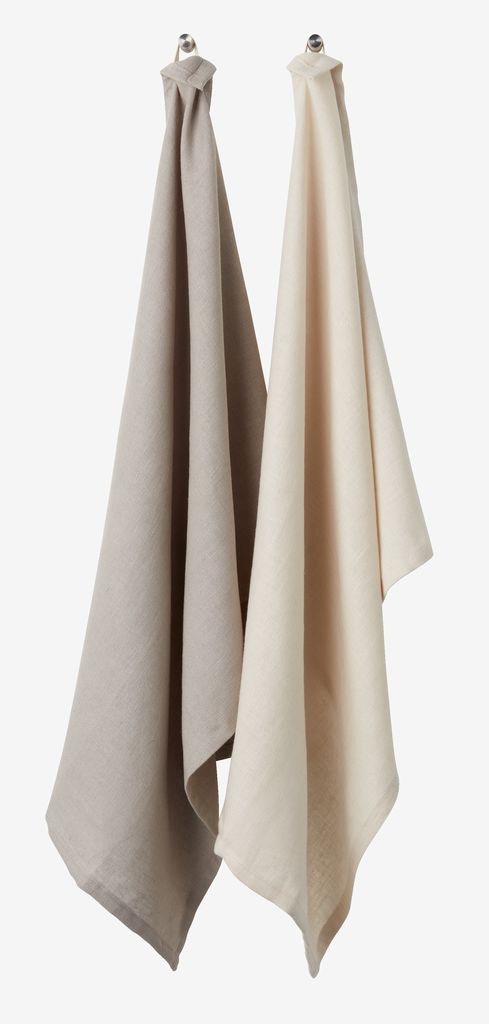 Tea towel SAV 50x70 linen/cotton pack of 2 - JYSK