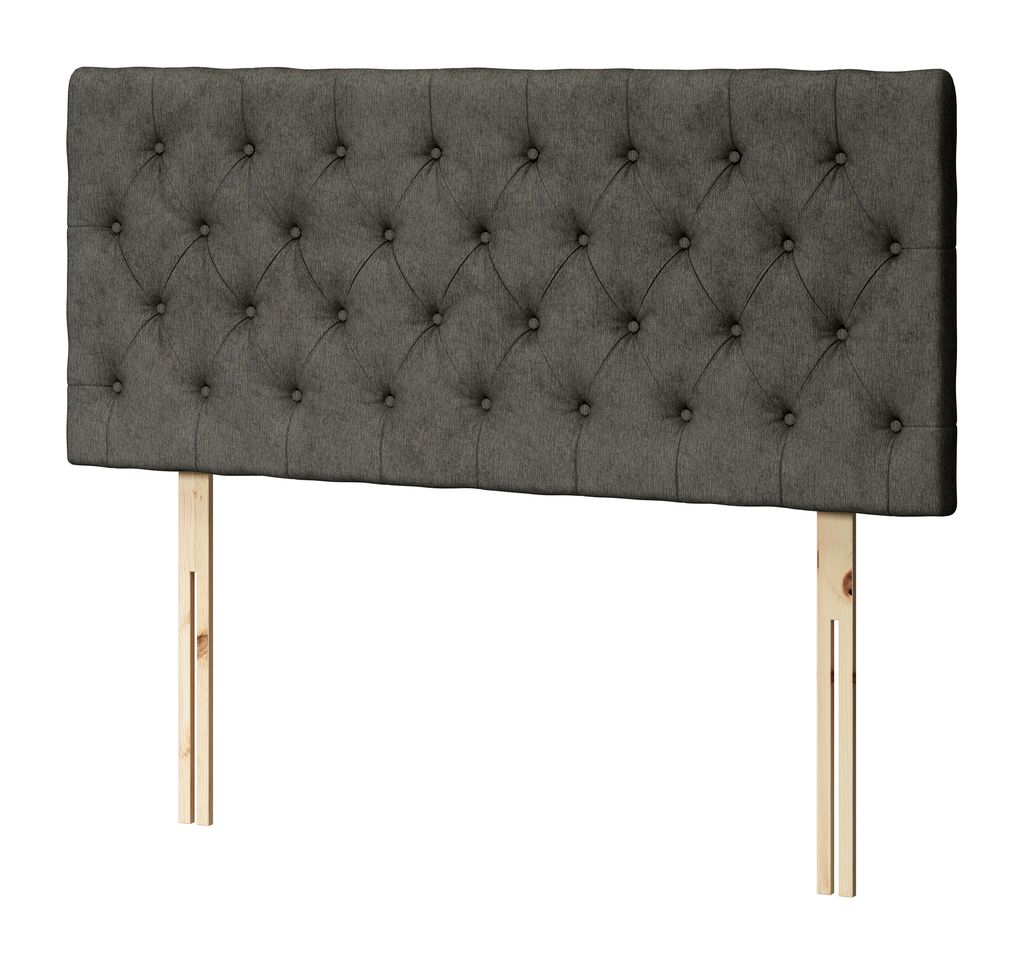 Headboard H70 BUTTONS Double Grey-50 - JYSK