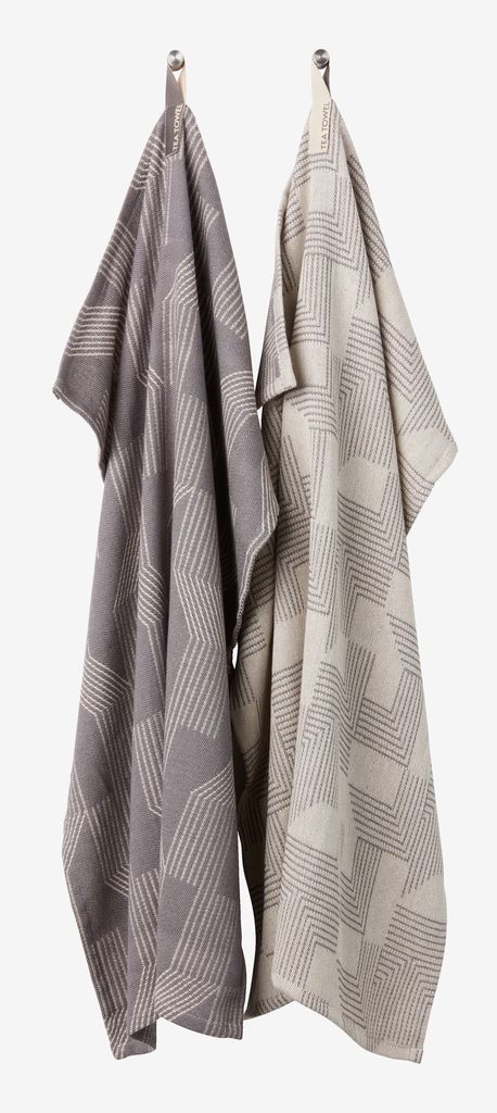 Tea towel LERK 50x70 pack of 2 mix - JYSK