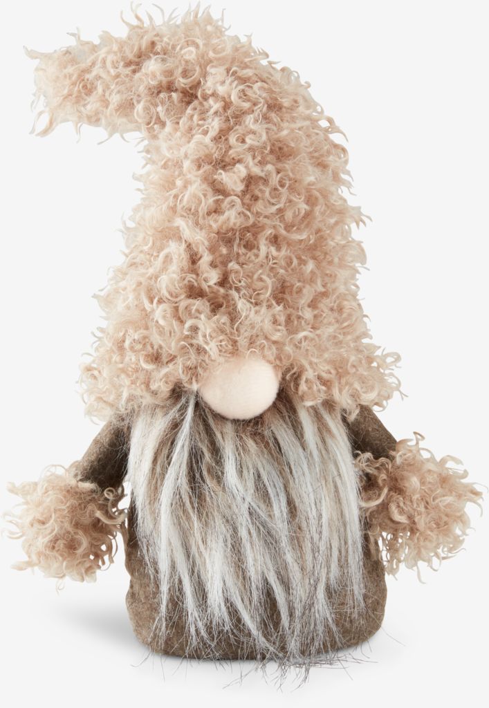 Christmas elf LARVIKIT W13xL20xH41cm beige and brown - JYSK