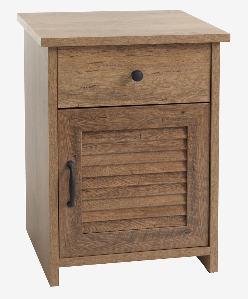 Bedside table MANDERUP 1 drawer wild oak colour - JYSK