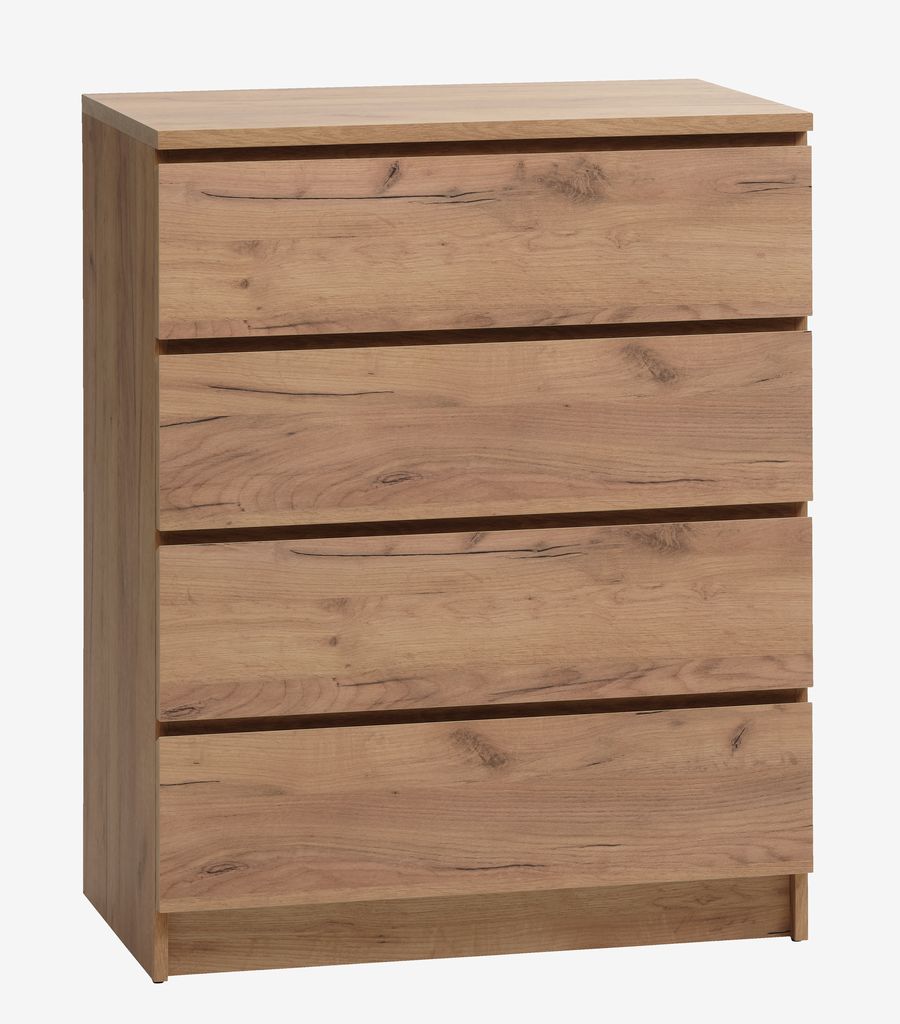 4 drawer chest LIMFJORDEN natural oak colour - JYSK