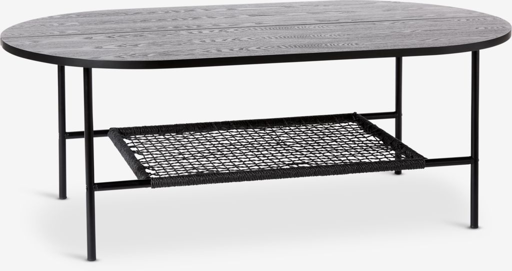 Coffee table HINNERUP 75x120 black - JYSK
