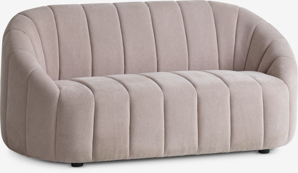 Sofa HUNDIGE 2 seater beige fabric - JYSK