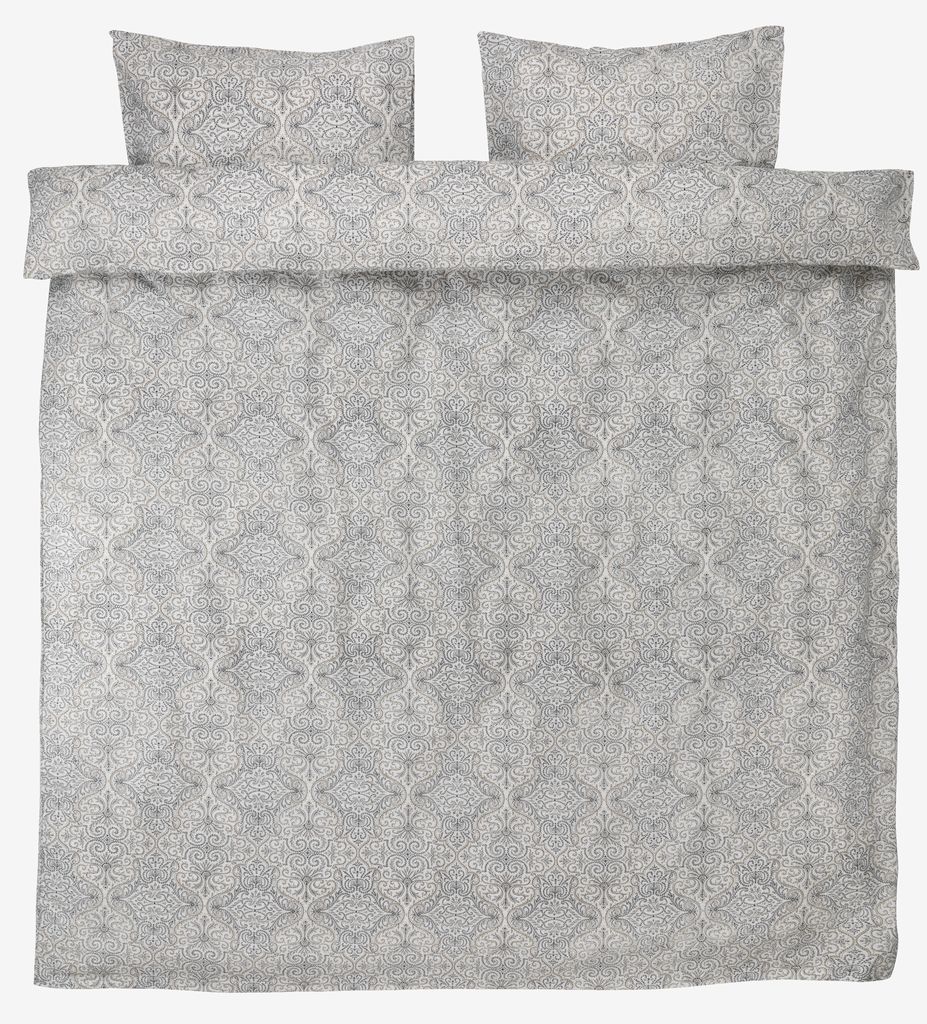 Seersucker duvet cover set AILA Double beige - JYSK