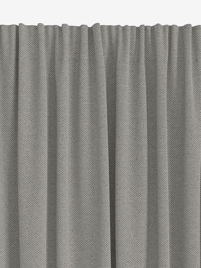 Curtain SAVALEN 1x140x245 chenille grey - JYSK