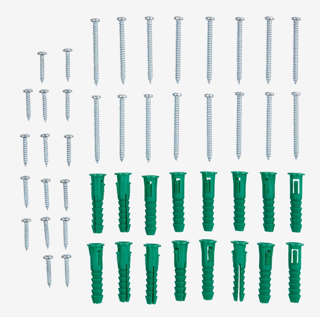 Screw and plug set 32 screws/pk - JYSK