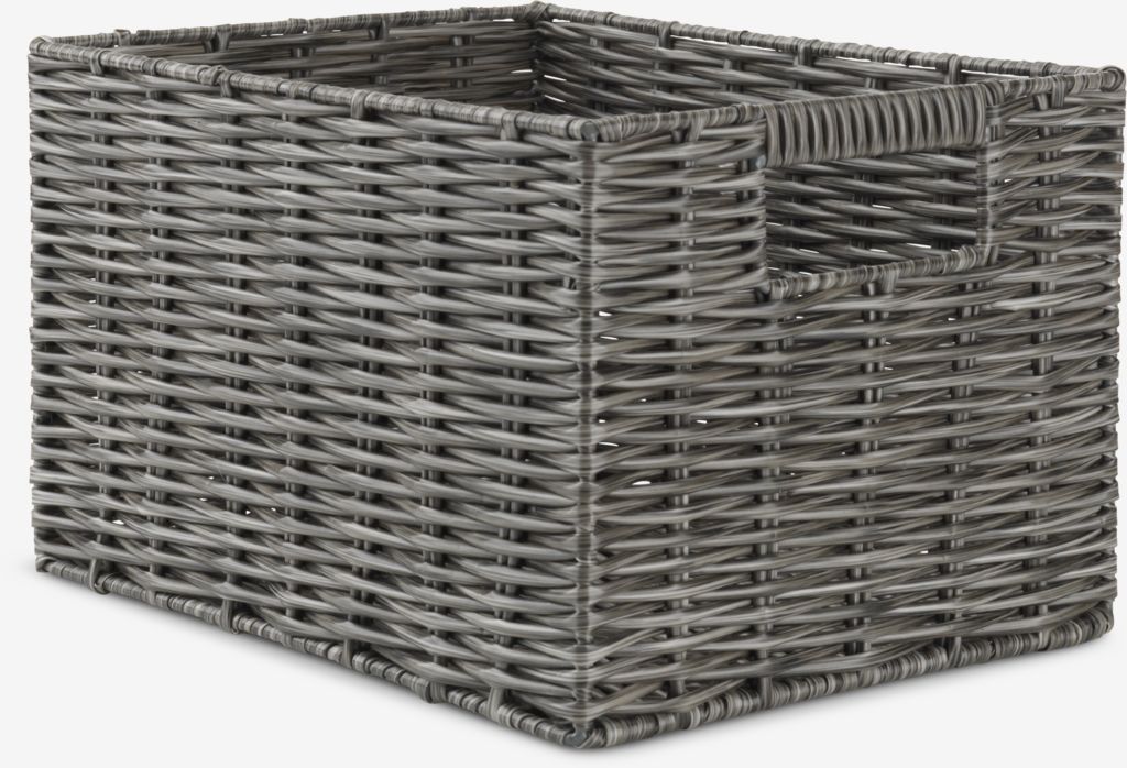 Basket CASPERSEN W20xL26xH16cm grey - JYSK
