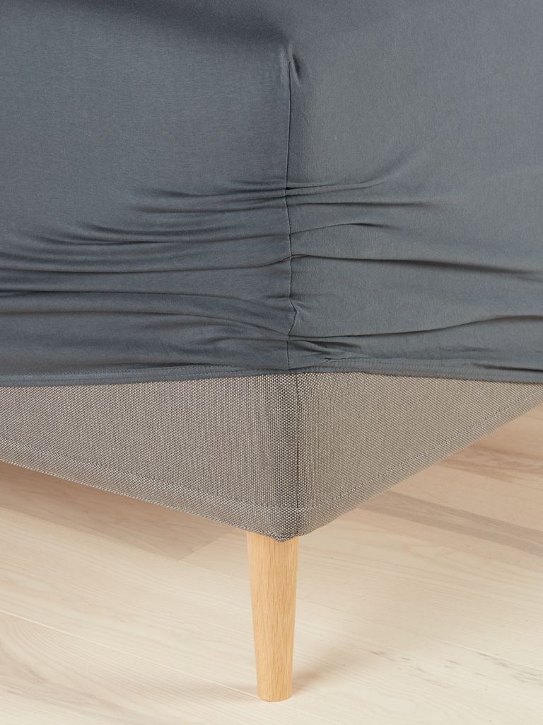 Jersey Fitted sheet JETTE Single grey - JYSK