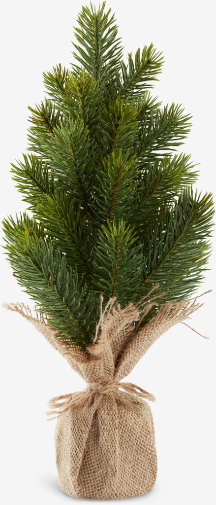 Artificial tree KVASER D14xH34cm green with bag - JYSK