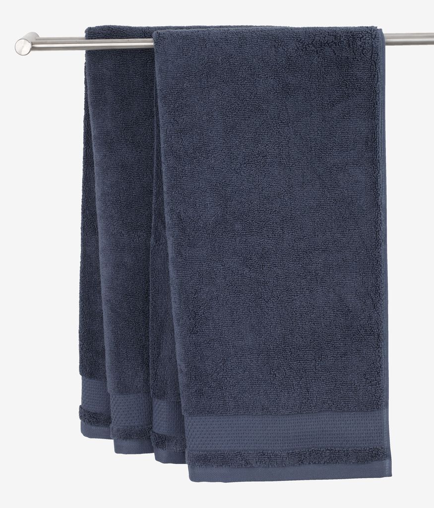 Bath sheet NORA 100x150 dark blue - JYSK