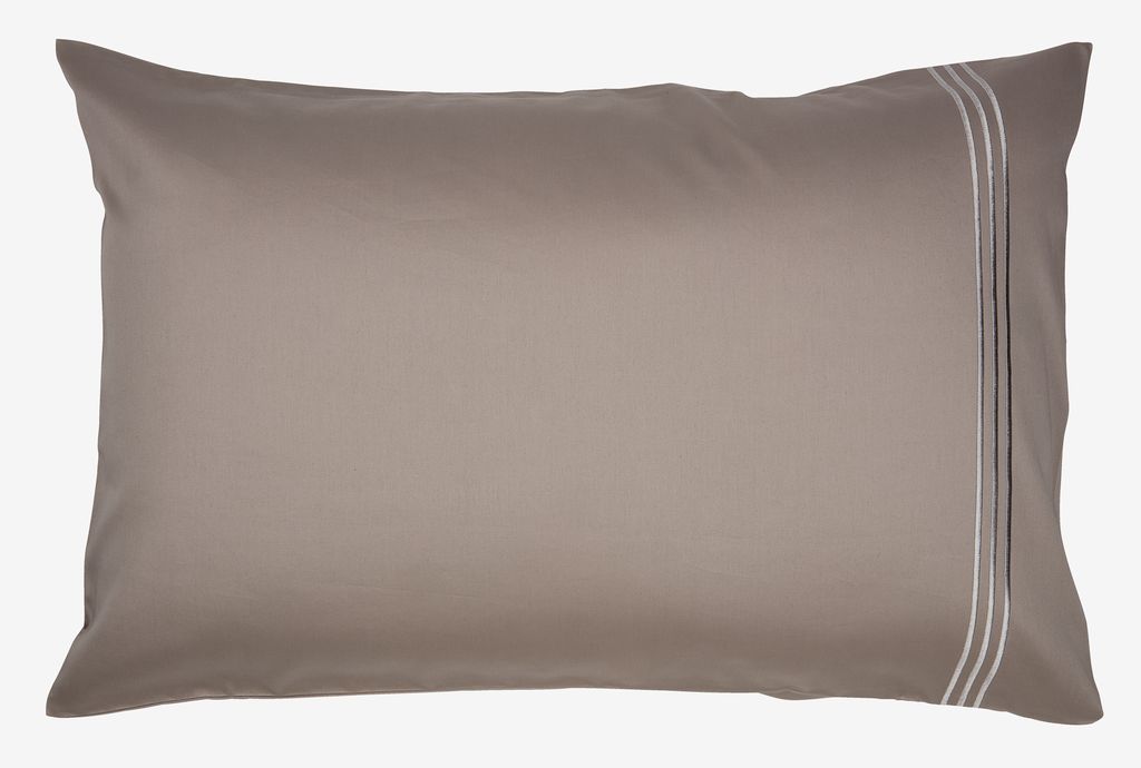 Sateen pillowcase EA 50x70/75 light grey - JYSK