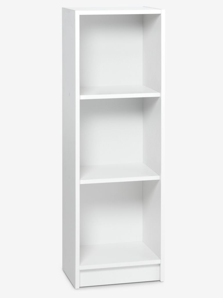 Bookcase HORSENS 3 shelves slim white - JYSK