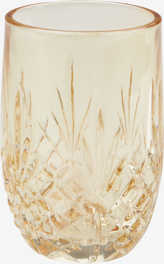 Toothbrush holder EDSVALLA recycled glass yellow - JYSK