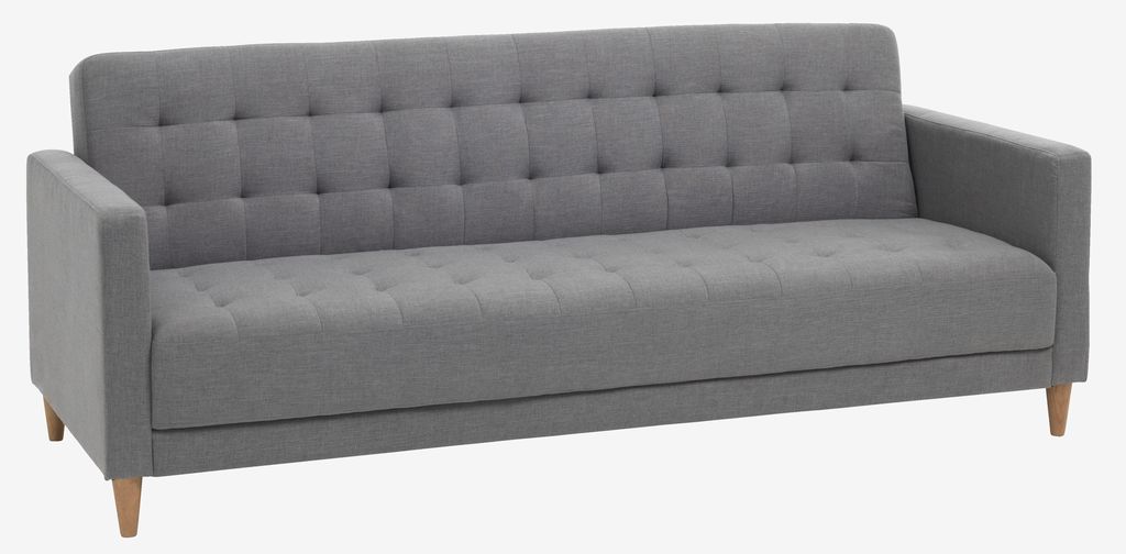 Sofa bed FALSLEV grey fabric - JYSK
