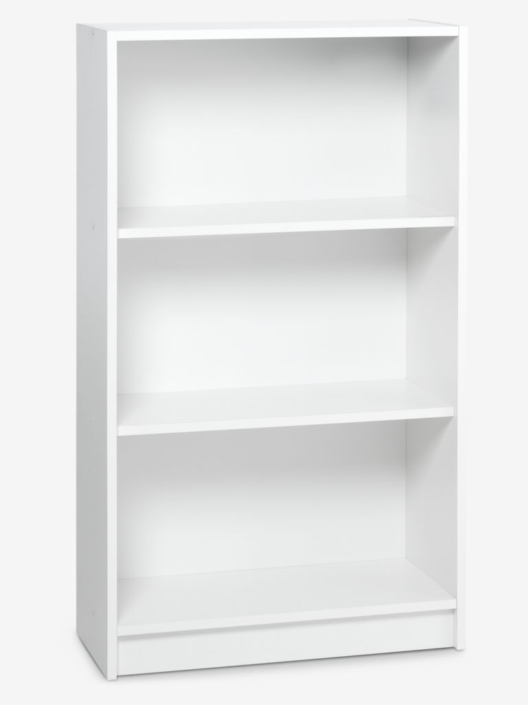 Bookcase HORSENS 3 shelves wide white - JYSK