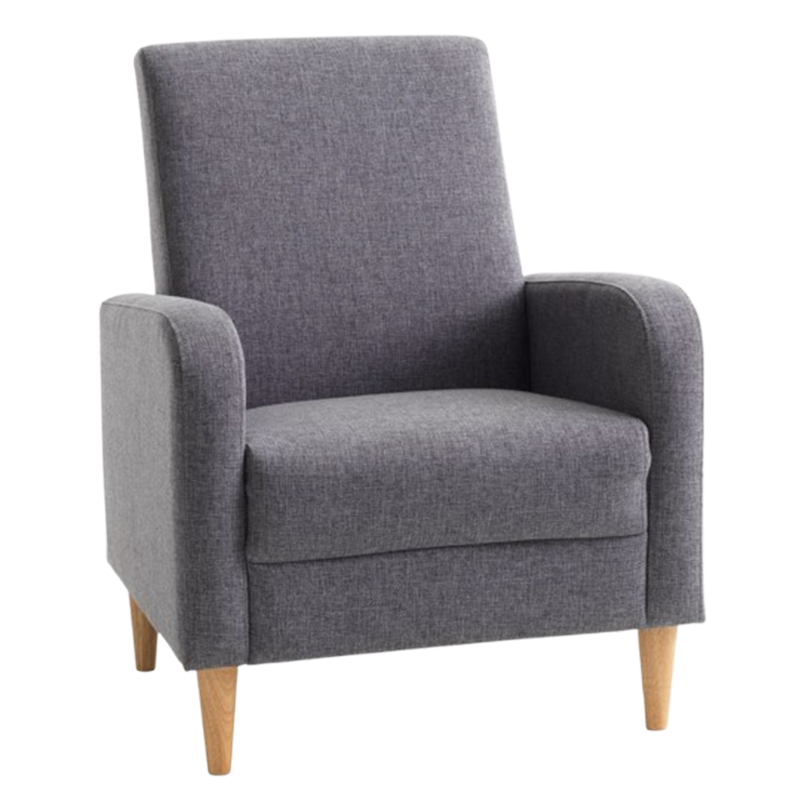 Armchair GEDVED grey fabric - JYSK