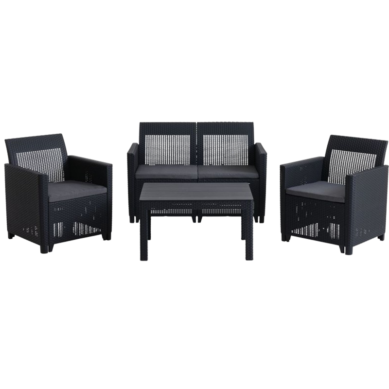 Lounge set MOLDE 4-seater grey - JYSK